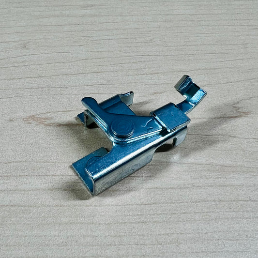 Metal cam bracket for Kirby vacuum transmissions.