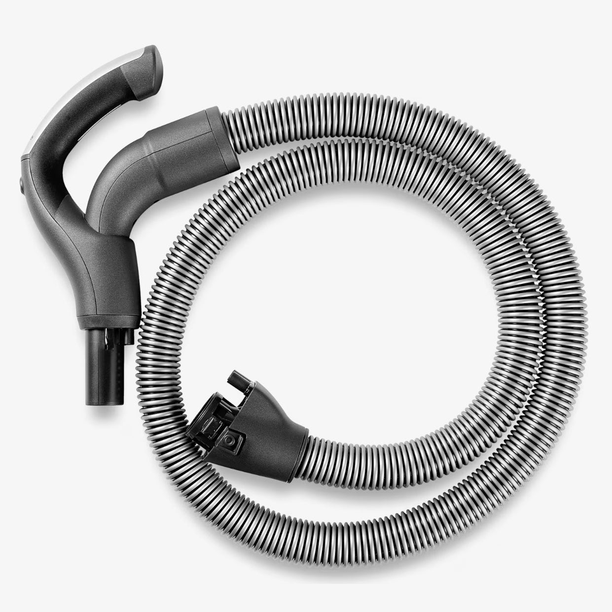 Miele vacuum hose on white background