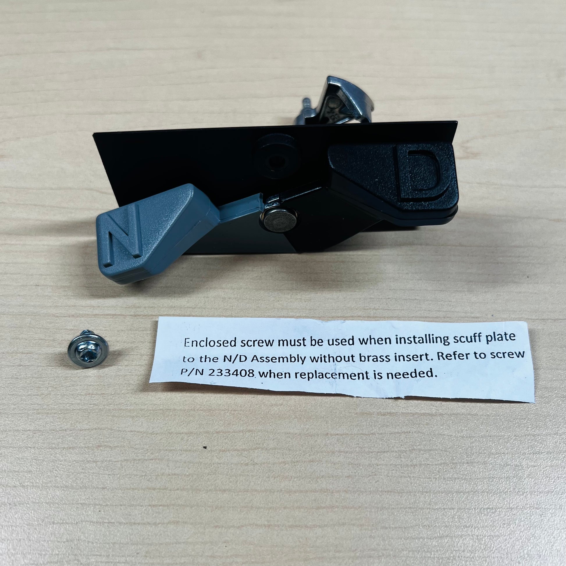 N/D Pedal for Kirby vacuum cleaners with screw to install scuff plate.