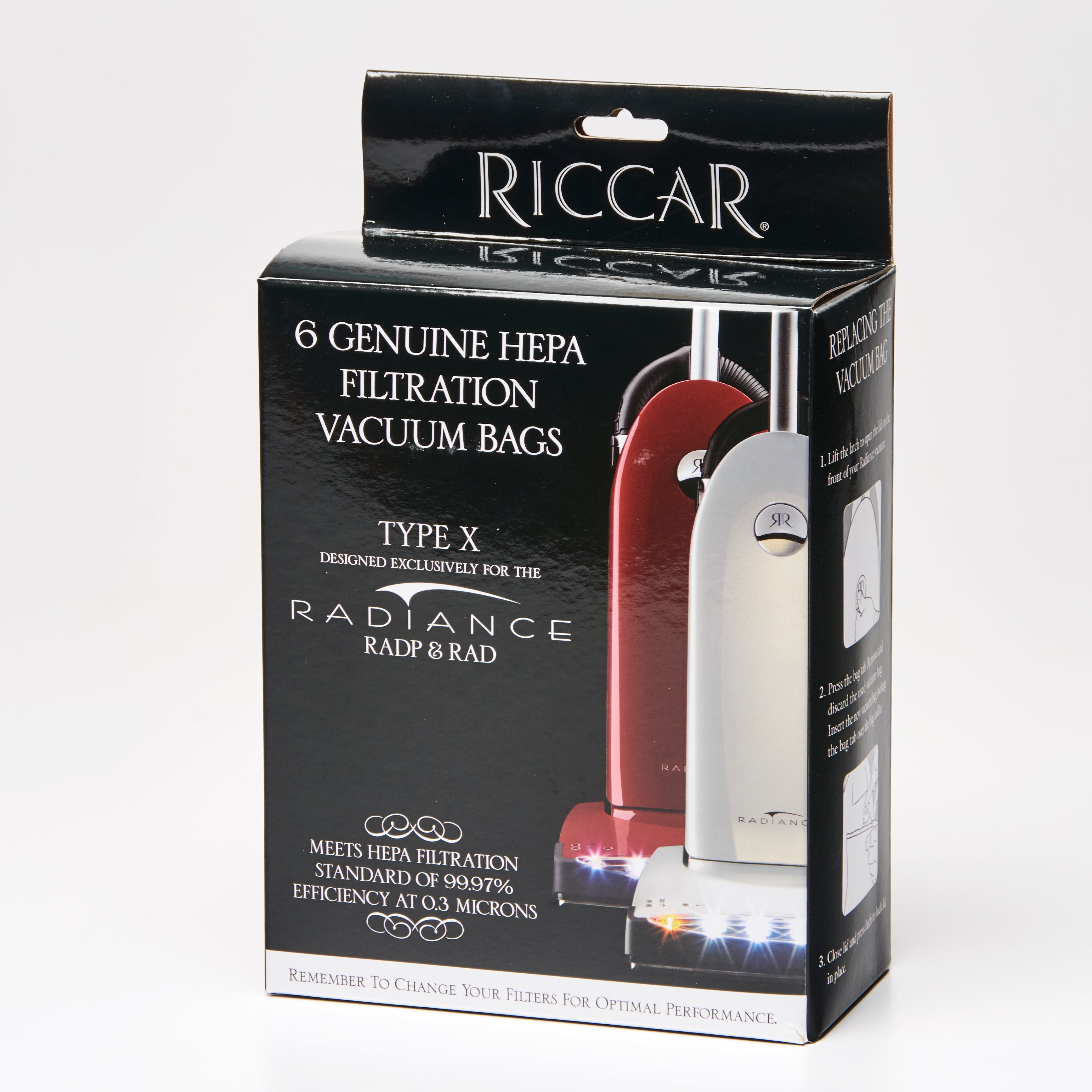 Type X Radiance HEPA Vacuum Bags