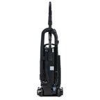Black vacuum cleaner on a white background