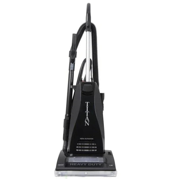 Black Titan heavy-duty vacuum cleaner on a white background