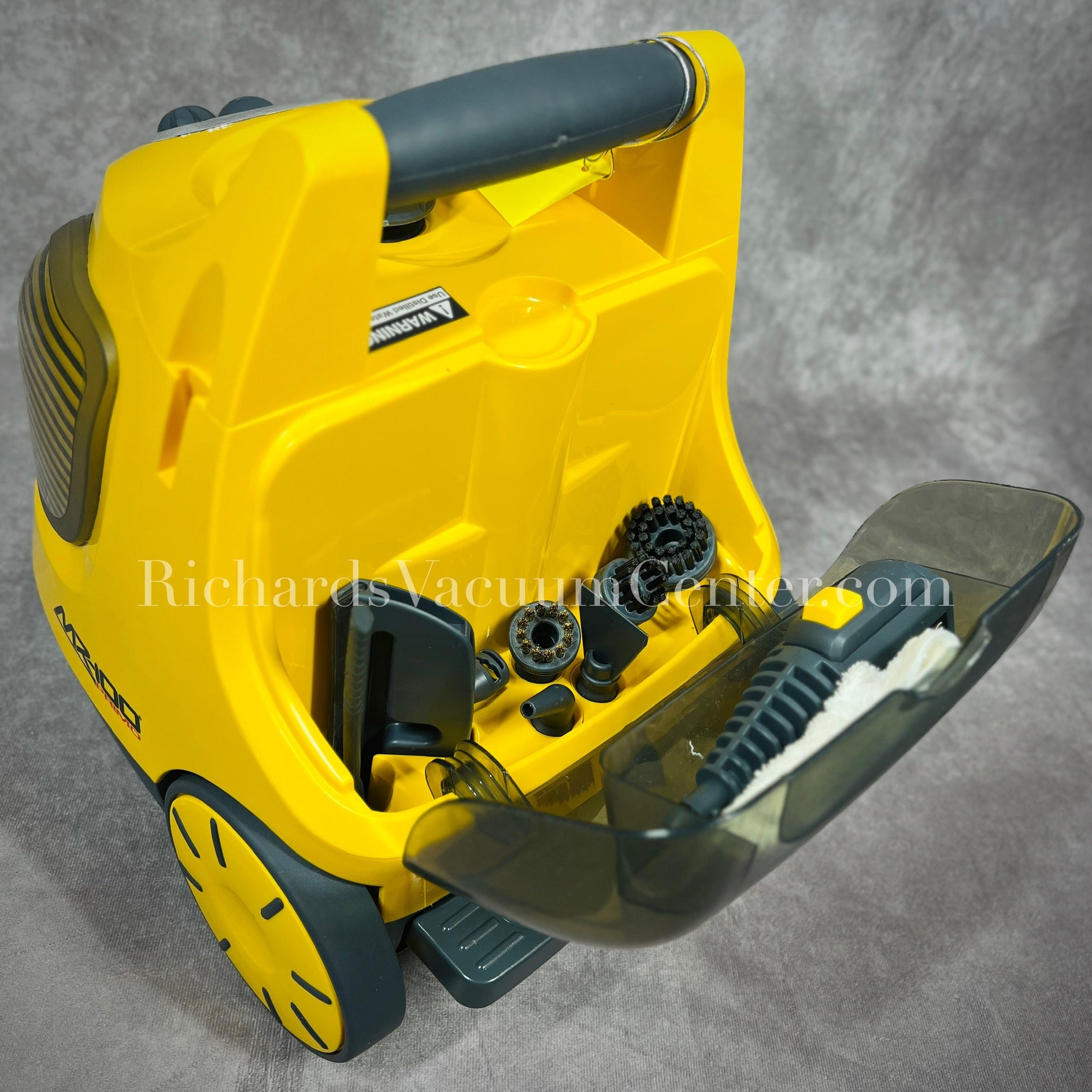 Steam cleaner tool storage